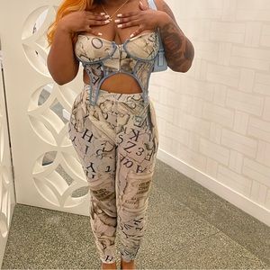 Baby blue sheet two piece set